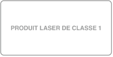 Étiquette de produit laser de classe&nbsp;1.