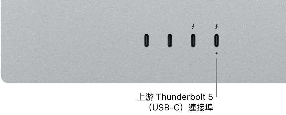 上游 Thunderbolt 埠。