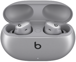 星際銀 Beats&nbsp;Studio&nbsp;Buds&nbsp;+ 和充電盒。