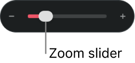 The zoom slider