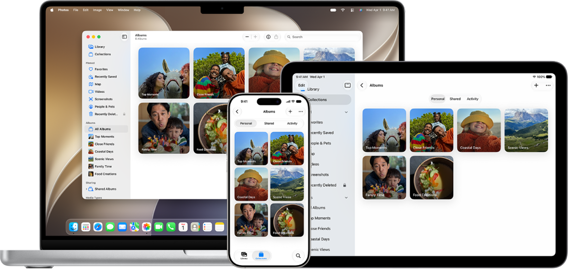 iPhone, MacBook และ iPad ทั้งหมดแสดงความทรงจำจากคลังรูปภาพเดียวกัน