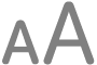 botão Text Size