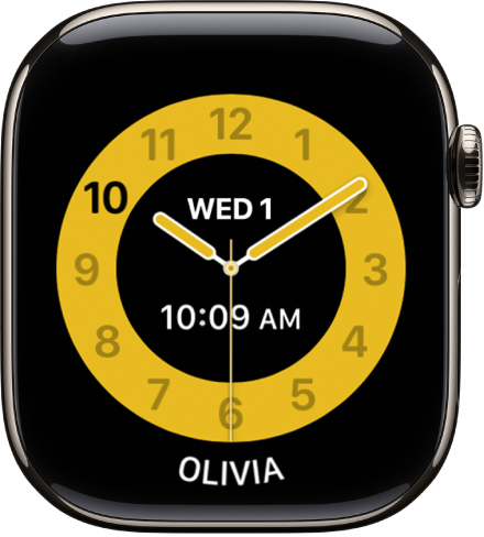 A Schooltime screen on a child's Apple Watch showing the time.