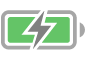 l’icône «&nbsp;Batterie en charge&nbsp;»
