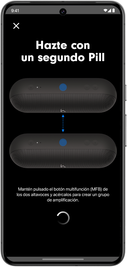 La pantalla “Hazte con un segundo Pill” de la app Beats.