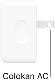 Adaptor Daya Ringkas Port USB-C Ganda 35W.