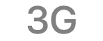 3G स्टेटस आइकॉन।