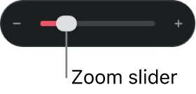 The zoom slider on Mac.