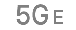 El ícono de estado 5G&nbsp;E.