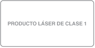 Etiqueta que indica que se trata de un producto láser de Clase&nbsp;1.