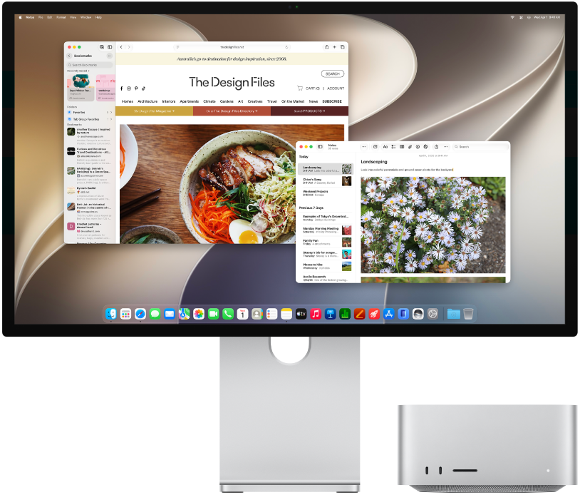 Studio Display XDR and Mac Studio with Center Stage.
