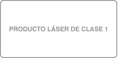 Etiqueta que indica que se trata de un producto láser de la Clase 1.