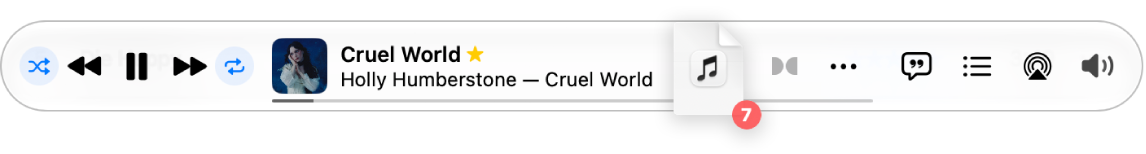 Songs are being dragged to the bottom of the Music window.