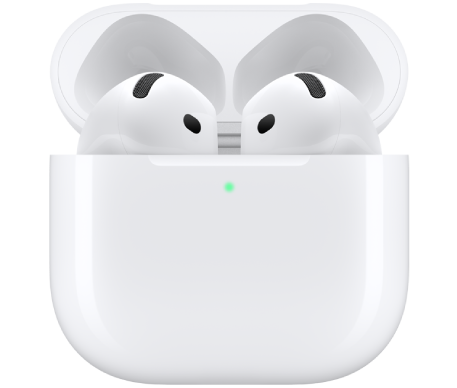 AirPods 5 with Wireless Charging Case in their charging case.