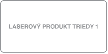 Označenie laserového produktu triedy 1.