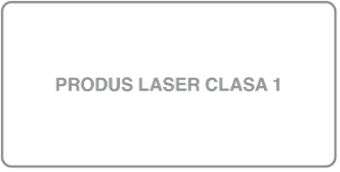 Eticheta de produs laser din Clasa 1.