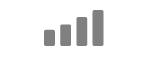 L’icône d’état de l’intensité du signal cellulaire (quatre&nbsp;barres).
