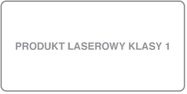 Etykieta produktu laserowego klasy&nbsp;1.