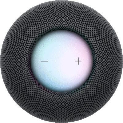 A multicolored light that indicates Siri is listening, thinking, or responding.