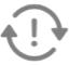 an Exclamation Mark Arrow Circle