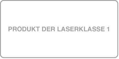 Etikett für Produkt der Laserklasse 1