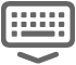 le bouton Hide Keyboard