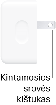 35&nbsp;W dvigubo USB-C prievado kompaktiškas maitinimo adapteris.