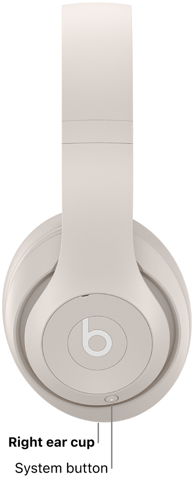 The system button on Beats&nbsp;Studio&nbsp;Pro, located on the right ear cup.