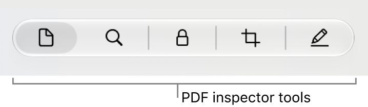 The PDF inspector tools.