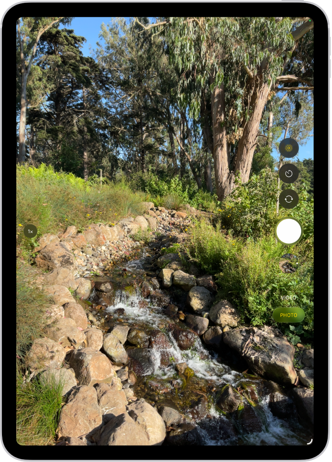 La app Cámara abierta en modo Foto.