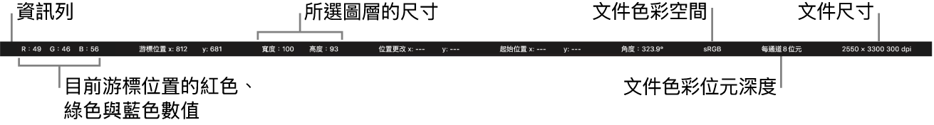 「資訊」列