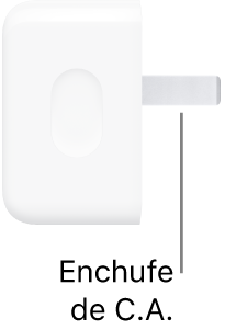 El adaptador de corriente USB-C de 40&nbsp;W.