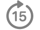 Le bouton «&nbsp;Avance de 15&nbsp;secondes&nbsp;».
