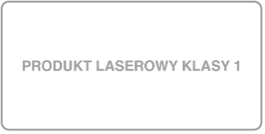 Etykieta produktu laserowego klasy&nbsp;1.