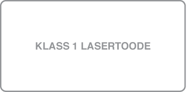 Silt, millel on kirjas “Class 1 laser product”.