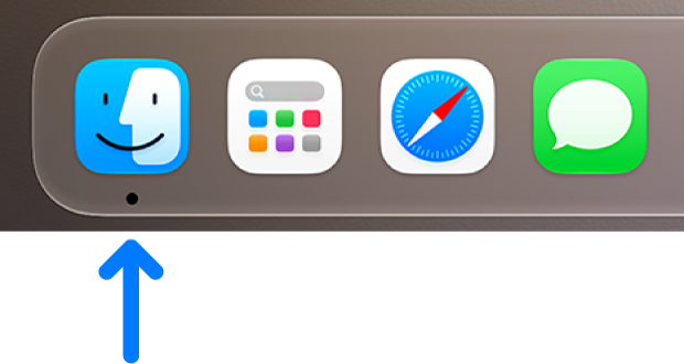 Das Finder-Symbol links im Dock.