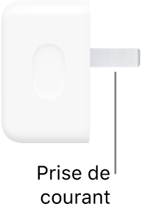 L’adaptateur secteur USB-C 40&nbsp;W.
