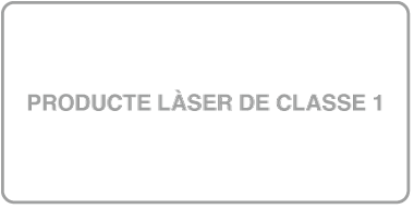 Etiqueta de producte làser de classe&nbsp;1.