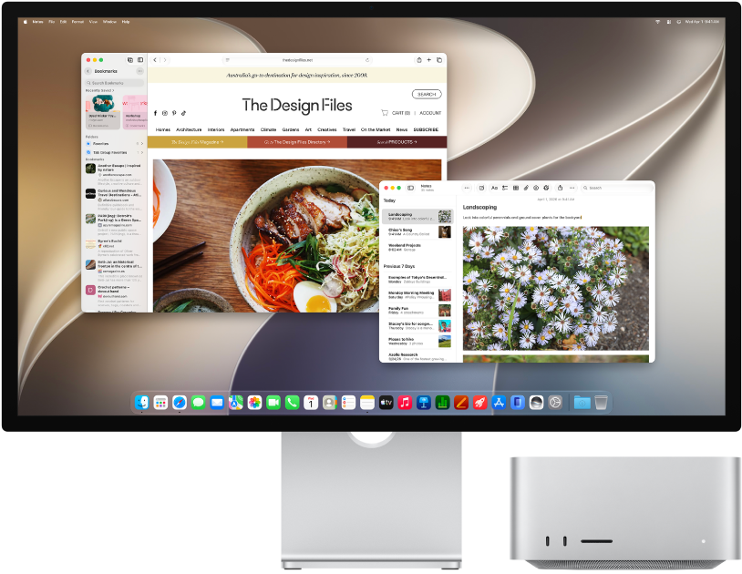 Mac Studio next to a display.