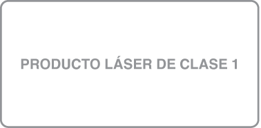 Etiqueta que indica que se trata de un producto láser de la Clase 1.