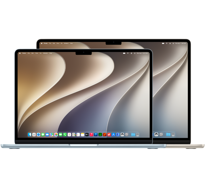 Front view of MacBook Air.