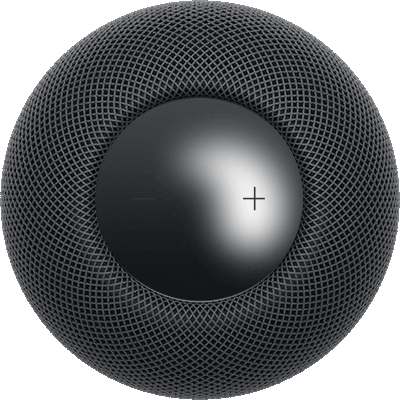 Una luce bianca in movimento che indica che HomePod si sta accendendo.