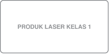 Bacaan label "Produk laser kelas 1."