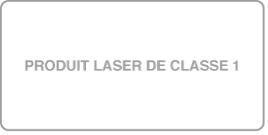 Étiquette de produit laser de classe&nbsp;1