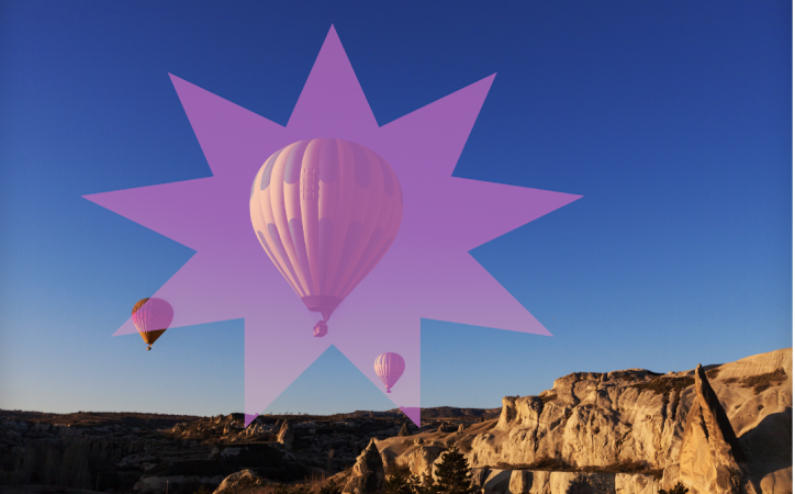 A photo showing the effect of a blend mode.