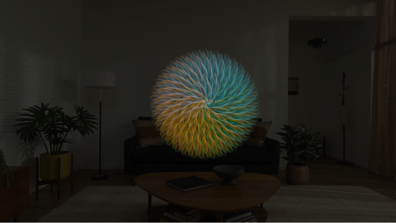 Die App „Achtsamkeit“ auf der Apple&nbsp;Vision&nbsp;Pro.