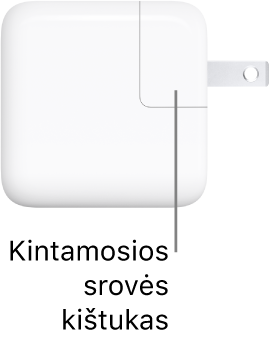 30&nbsp;W&nbsp;USB-C maitinimo adapteris.