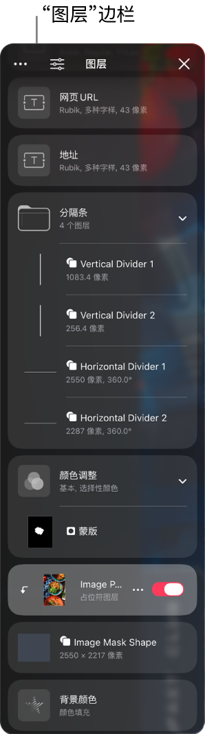 “图层”边栏