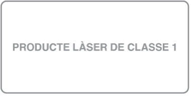 Etiqueta de producte làser de classe&nbsp;1.