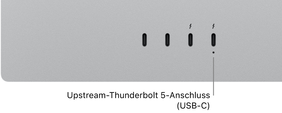 Der Upstream-Thunderbolt-Anschluss.